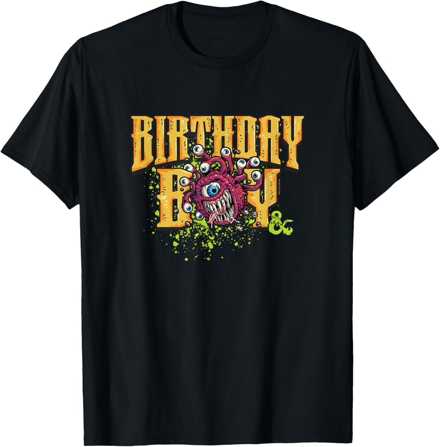 Dungeons & Dragons Birthday Boy Beholder Lawful Evil Icon T-Shirt - T-Shirt | Black