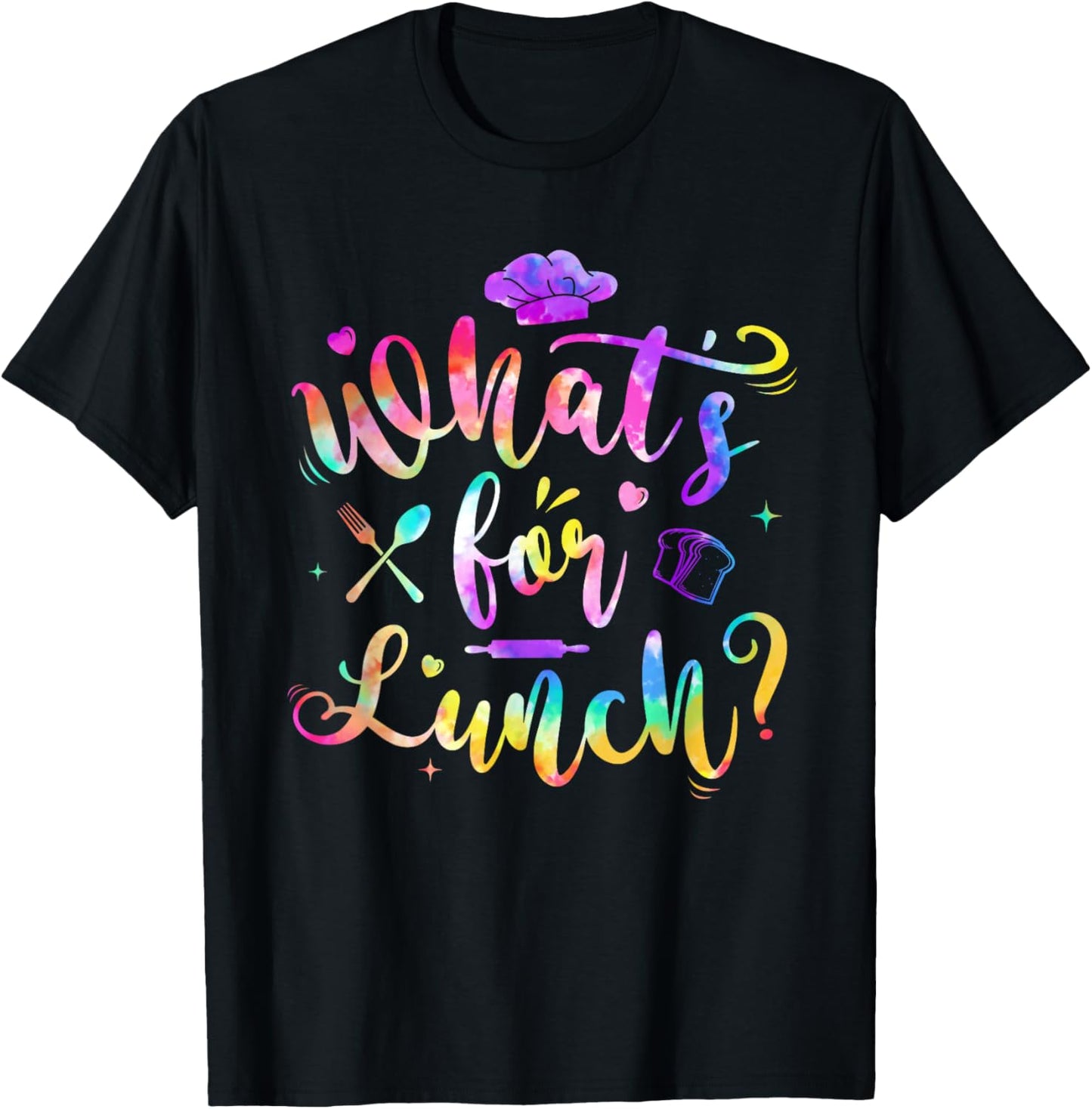 Whats for Lunch Funny Lunch Lady T-Shirt - T-Shirt | Black