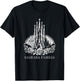 Basílica de la Sagrada Família Barcelona Vintage Floral T-Shirt - T-Shirt | Black