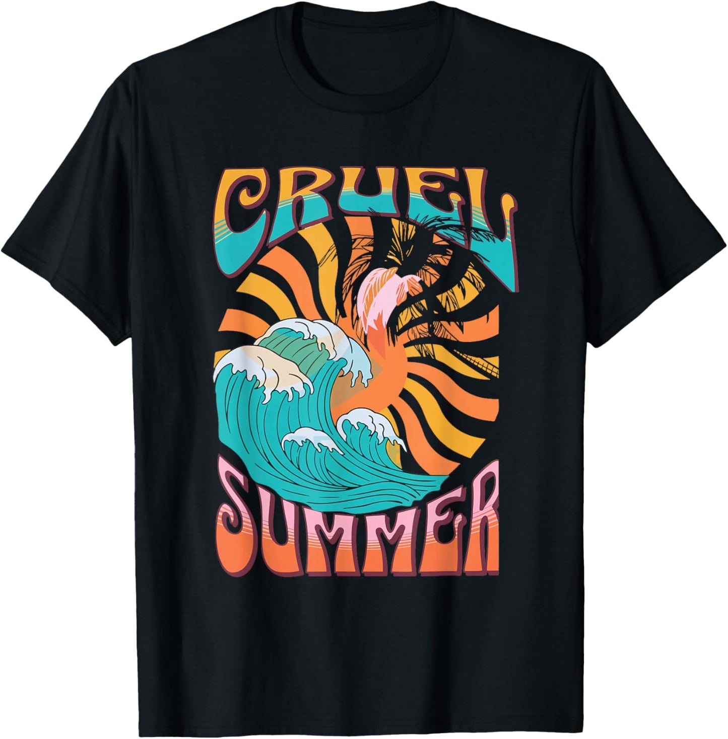 Cruel Summer Funny Cute Retro Vintage T-Shirt - T-Shirt | Black