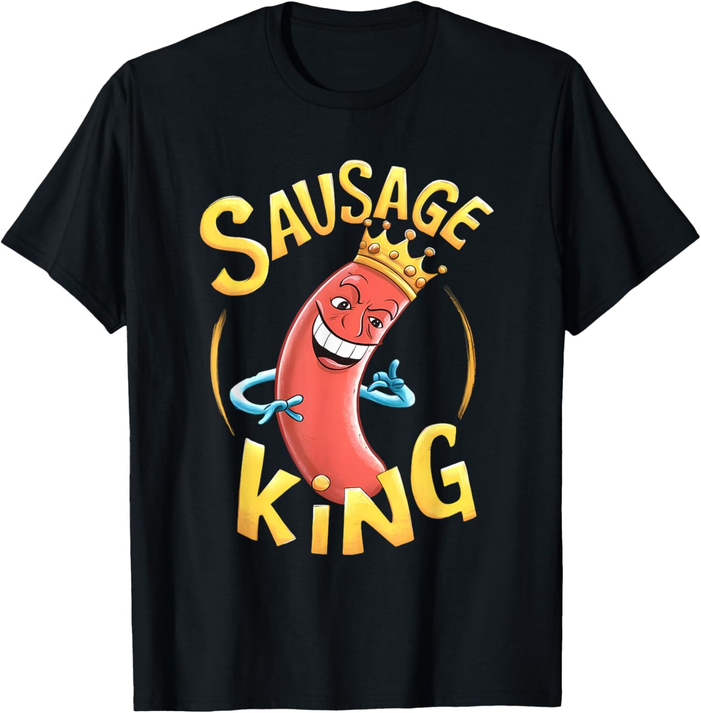 Sausage King Men Boys T-Shirt - T-Shirt | Black