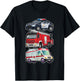 Police Car Fire Truck Ambulance First Responders Design T-Shirt - T-Shirt | Black