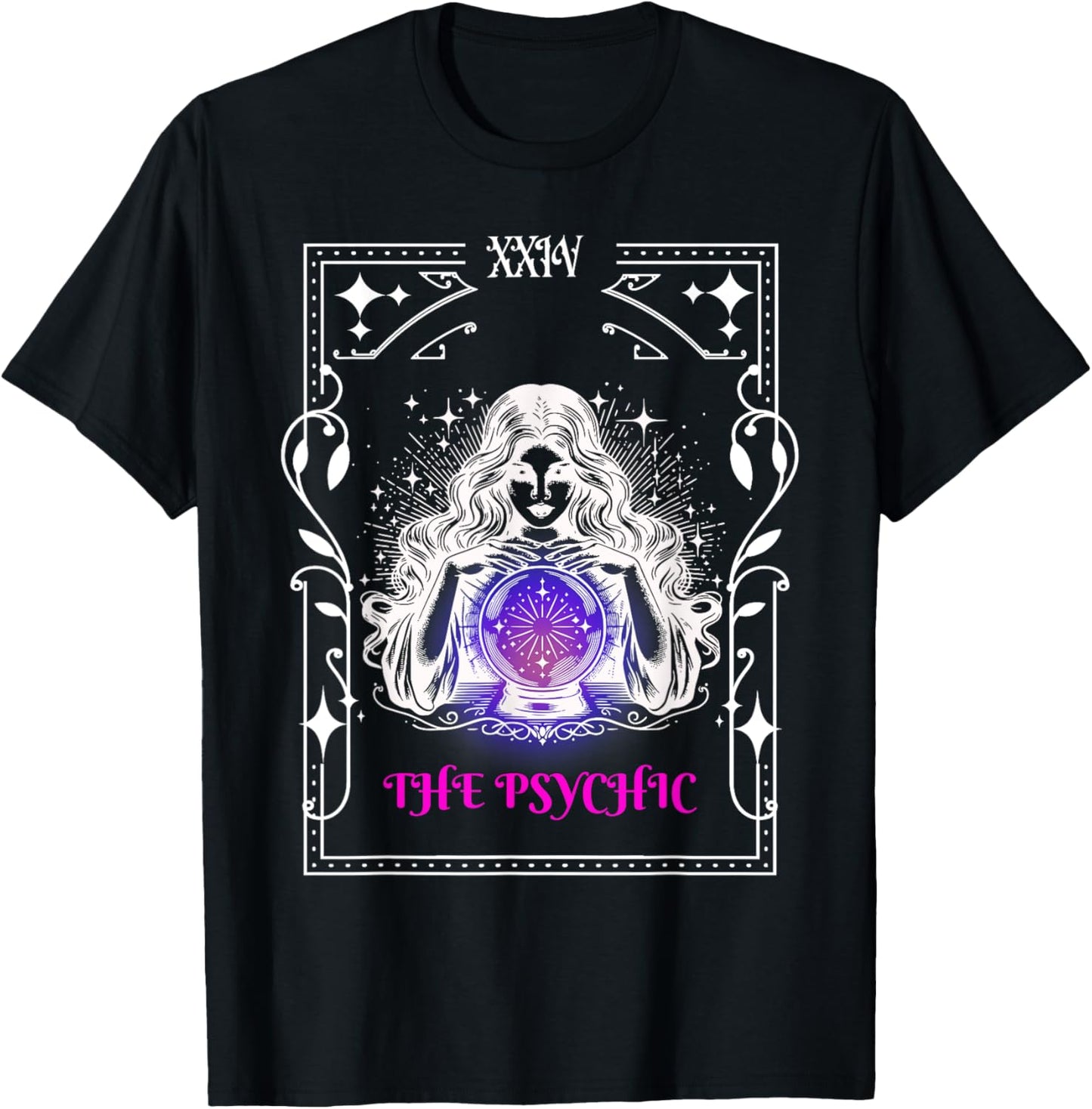 The Psychic Reader Gypsy Women Tarot Ball Reader T-Shirt - T-Shirt | Black