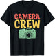 Camera Crew Photography Photographer Photographers T-Shirt - T-Shirt | Black