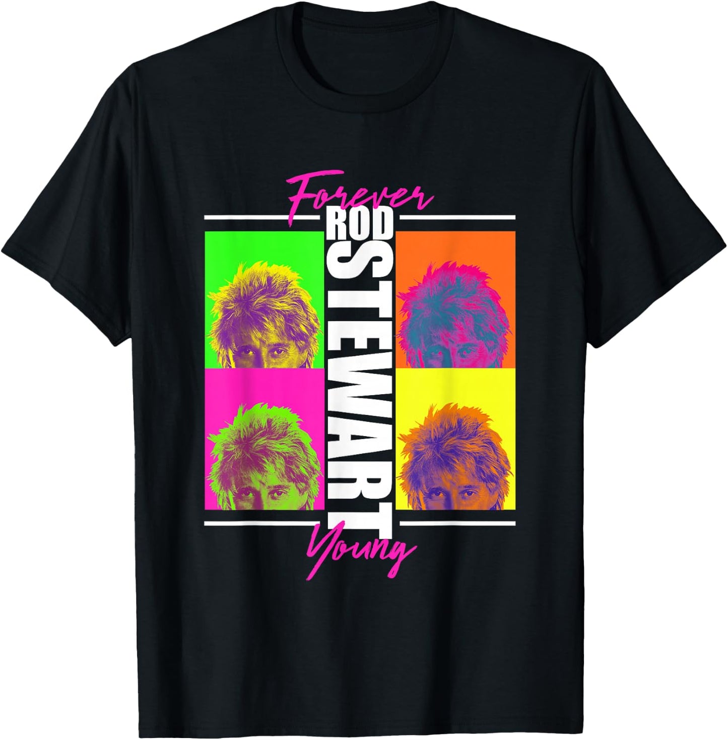 Rod Stewart Forever Young T-Shirt - T-Shirt | Black