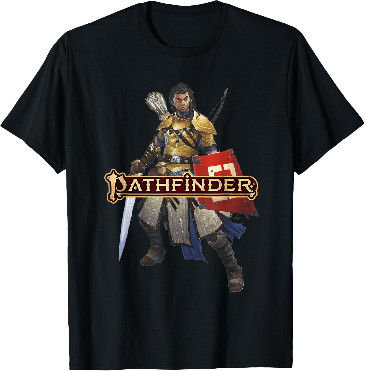 Pathfinder: Valeros the Fighter T-Shirt - T-Shirt | Black