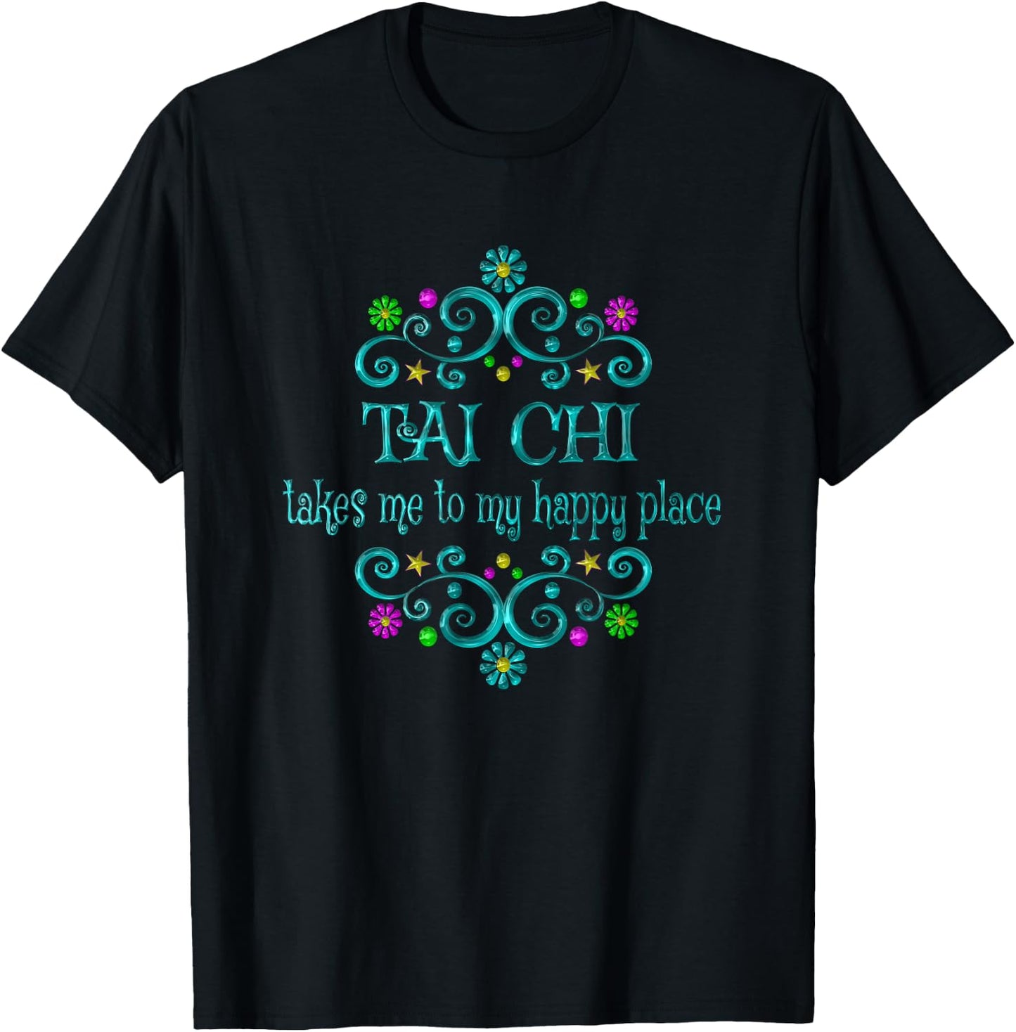 Tai Chi Happy Place T-Shirt - T-Shirt | Black