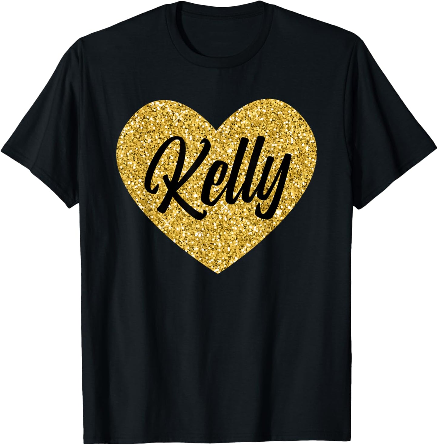 I Love Kelly Cute Kelly Heart Women Boys or Girls T-Shirt - T-Shirt | Black