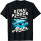Whale Orca Alaska Kenai Fjords National Park Adventure T-Shirt - T-Shirt | Black