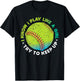 Funny Fastpitch Pitcher Softball Game Gift Girls T-Shirt - T-Shirt | Black