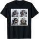 Seal Wearing Headphones Animal Music Sea Lion Singing Seal T-Shirt - T-Shirt | Black