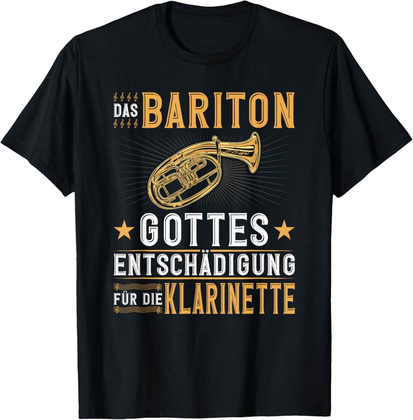 Bariton Entschädigung, Blasmusik Festival Baritonhorn T-Shirt - T-Shirt | Black