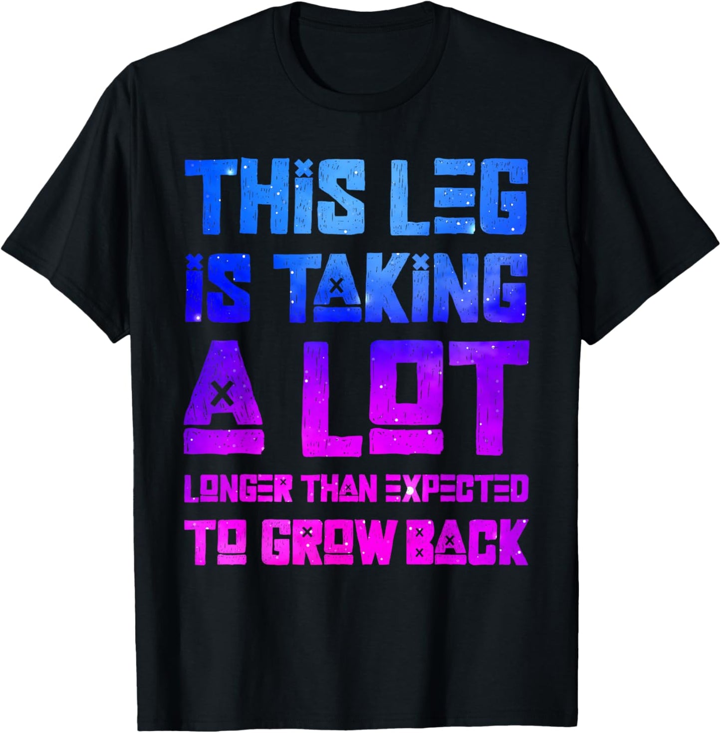 Funny leg amputation - Leg Amputee - Amputated Leg T-Shirt - T-Shirt | Black