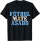 Futbol Mate Asado Argentina Argentinian Flag Pride Vintage T-Shirt - T-Shirt | Black