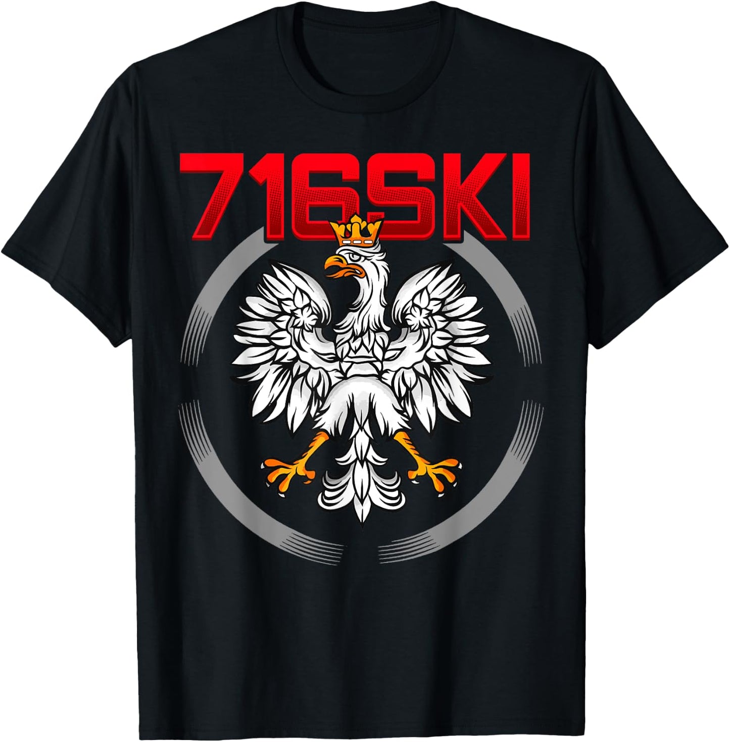716ski Buffalo Dygyus Day Shirt Poland Eagle Polish 716 T-Shirt - T-Shirt | Black