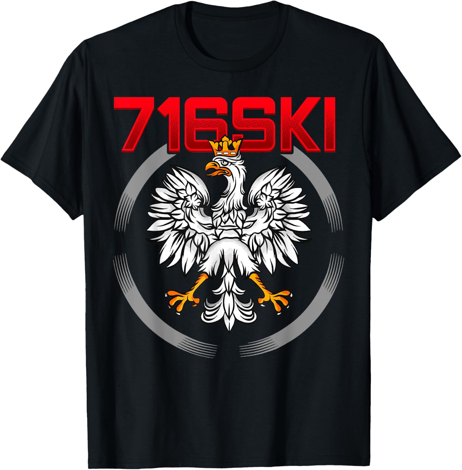 716ski Buffalo Dygyus Day Shirt Poland Eagle Polish 716 T-Shirt - T-Shirt | Black