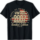 Vintage 2007 Limited Edition 18-Year-Old Gifts USA Flag T-Shirt - T-Shirt | Black