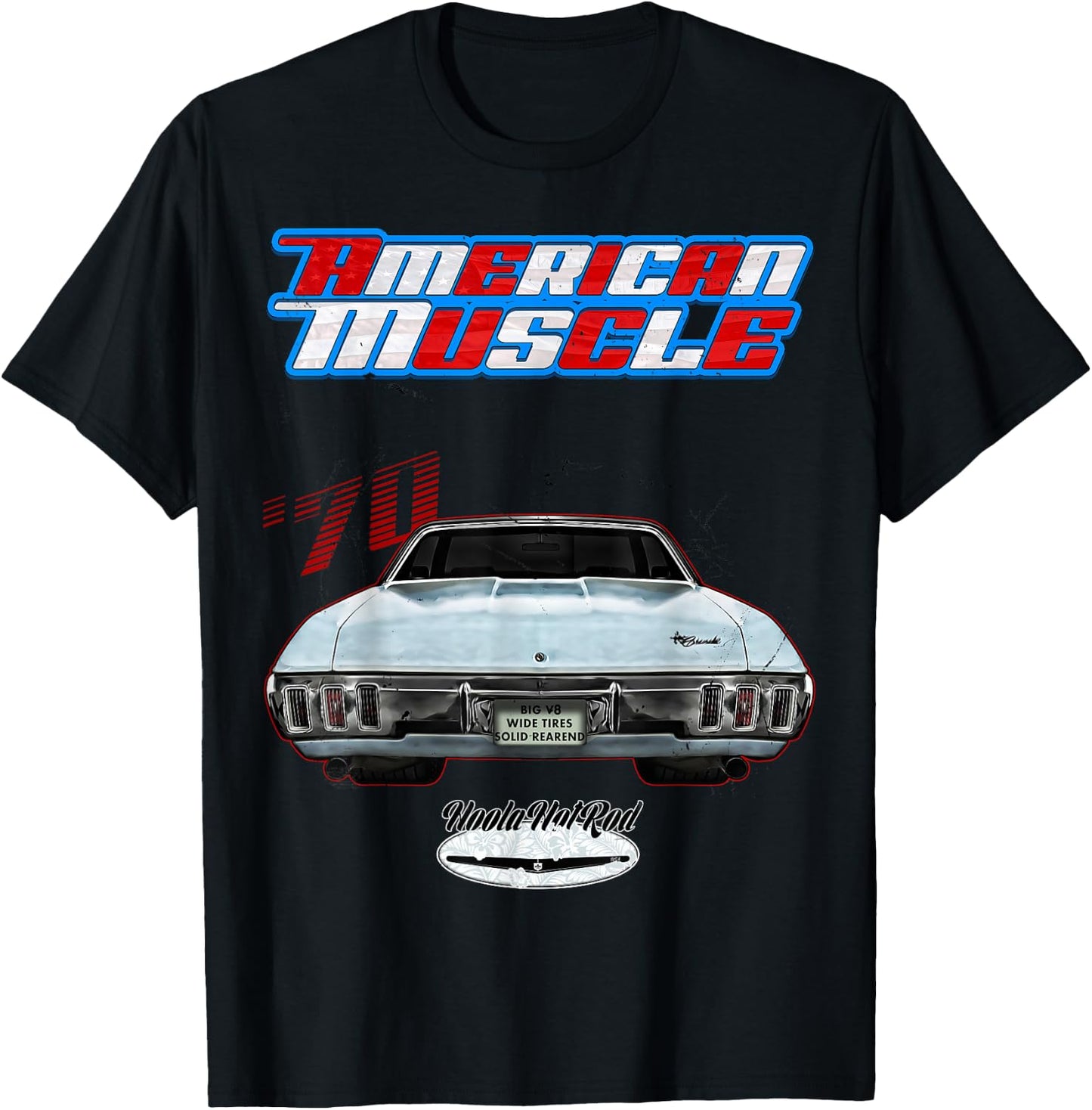 1970,70,HotRod,Impala,Biscayne,Del Ray,DelRay,Muscle Car,USA T-Shirt - T-Shirt | Black