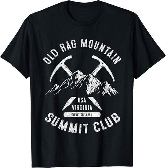 Old Rag Mountain Summit Club I Climbed Old Rag Mountain T-Shirt - T-Shirt | Black