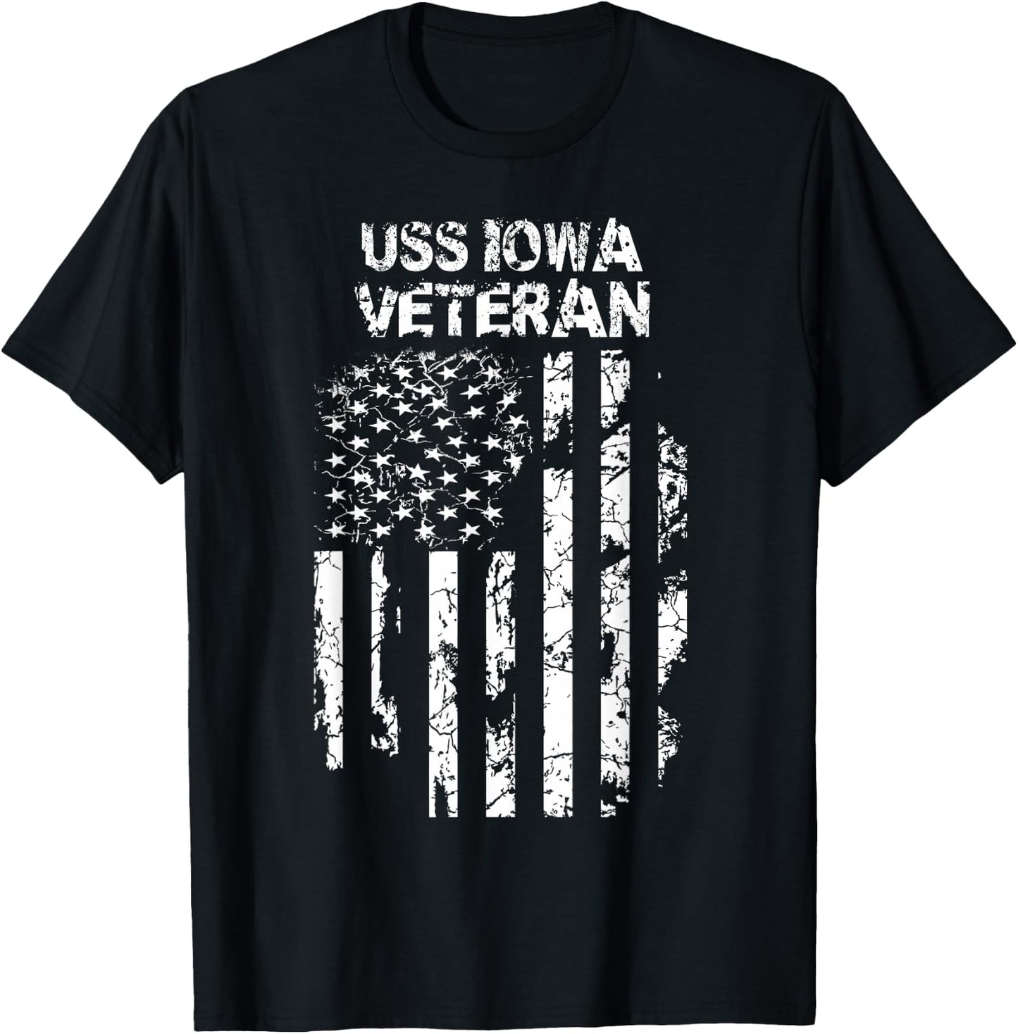 USS Iowa Veteran T-Shirt - T-Shirt | Black