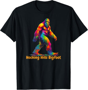 Hocking Hills Bigfoot, for Hocking Hills Hippies, Tourist T-Shirt - T-Shirt | Black