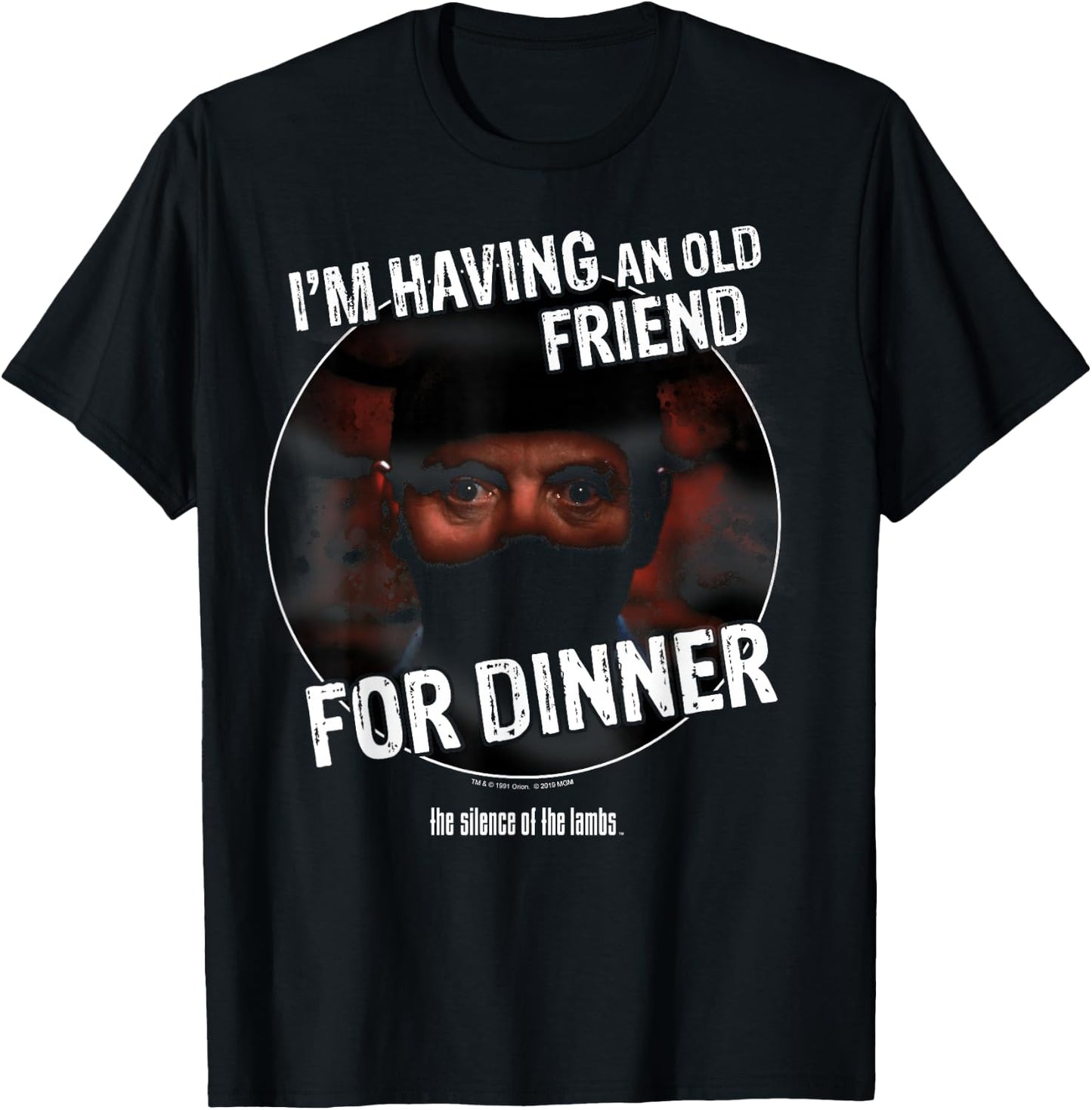 The Silence Of The Lambs I'm Having An Old Friend For Dinner T-Shirt - T-Shirt | Black