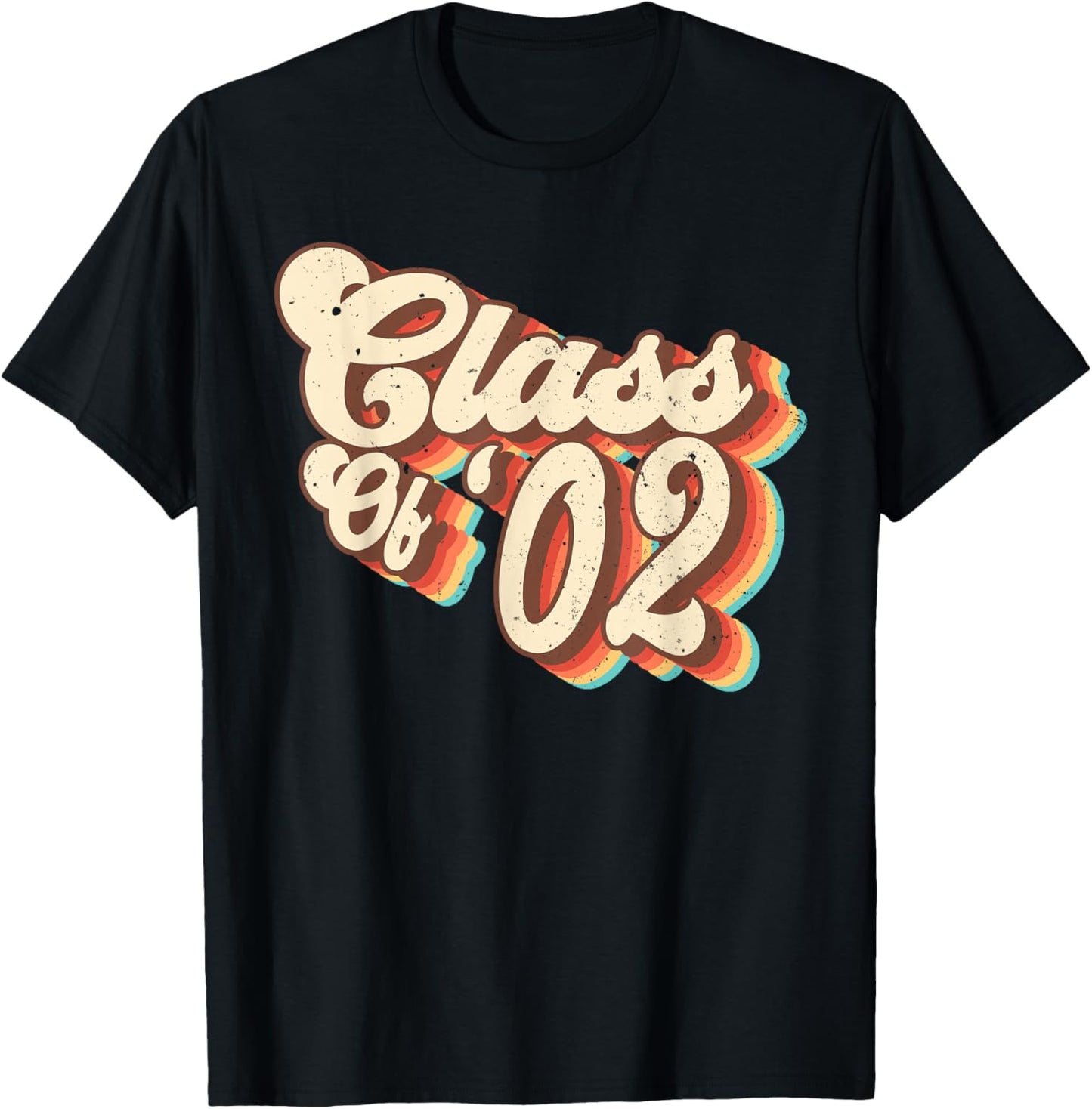 2002 Class Reunion Retro Class Of 02 High School Graduation T-Shirt - T-Shirt | Black