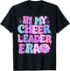 In My Cheer Leader Era Youth Cheerleader Cheerleading T-Shirt - T-Shirt | Black