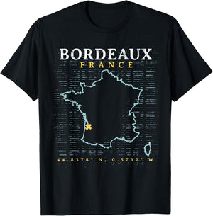 France Bordeaux T-Shirt - T-Shirt | Black