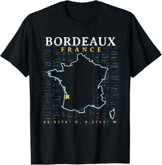 France Bordeaux T-Shirt - T-Shirt | Black