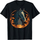 Pumpkin Horse costume on Horse Halloween T-Shirt - T-Shirt | Black