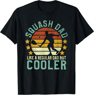 Squash Dad Funny Squash Sports Player Father Gift T-Shirt - T-Shirt | Black
