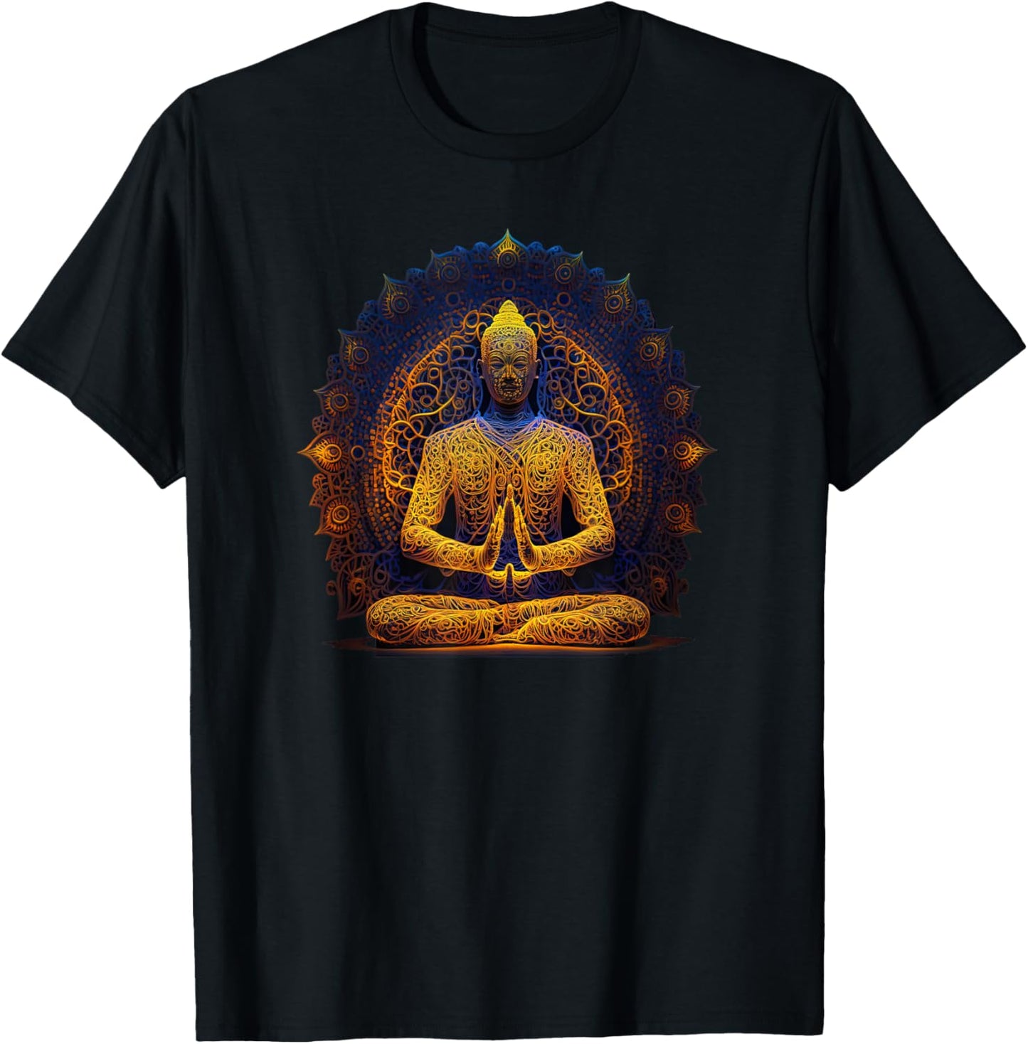 Buddha Statue Yoga Buddhist Zen Buddhism Meditation. T-Shirt - T-Shirt | Black
