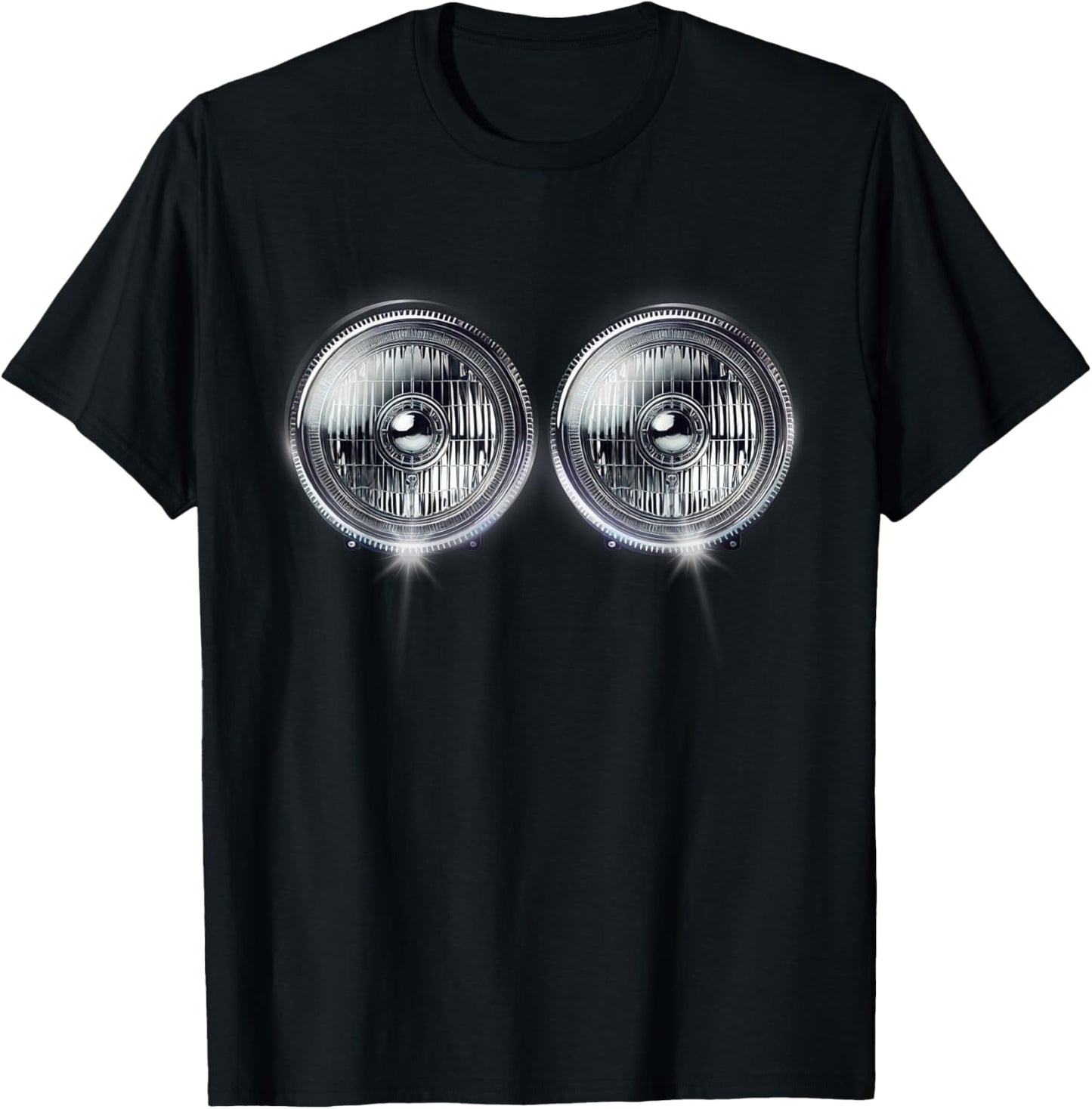 Headlights Funny Costume Halloween T-Shirt - T-Shirt | Black