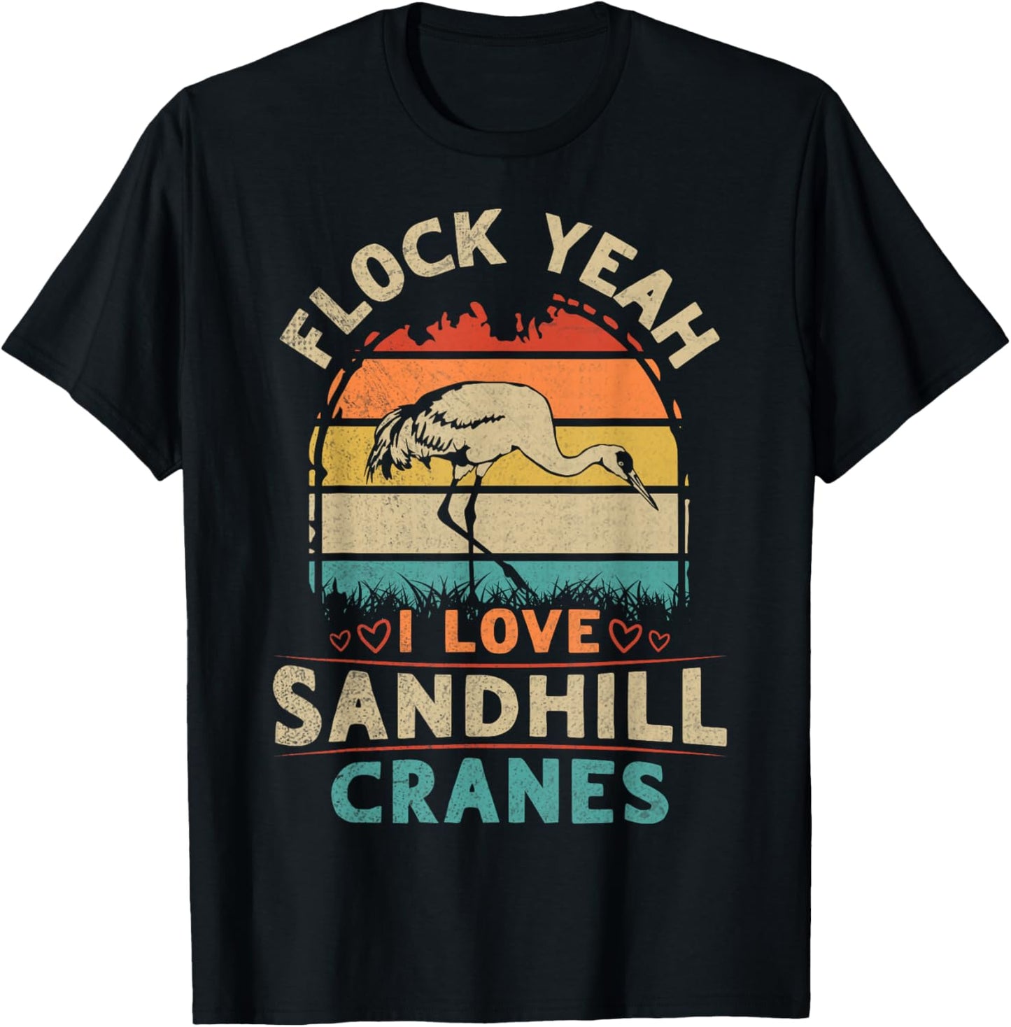 Sandhill Crane Birding Pun for a Sandhill Crane birder T-Shirt - T-Shirt | Black