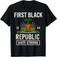 First Black Republic 1804 Year Of Independence Day Haiti T-Shirt - T-Shirt | Black