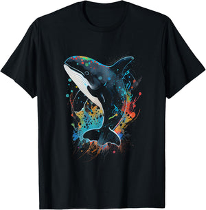 Orca whale fish favorite animal fan orca favorite fish T-Shirt - T-Shirt | Black