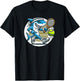 Tennis Skark Playing Tennis T-Shirt - T-Shirt | Black