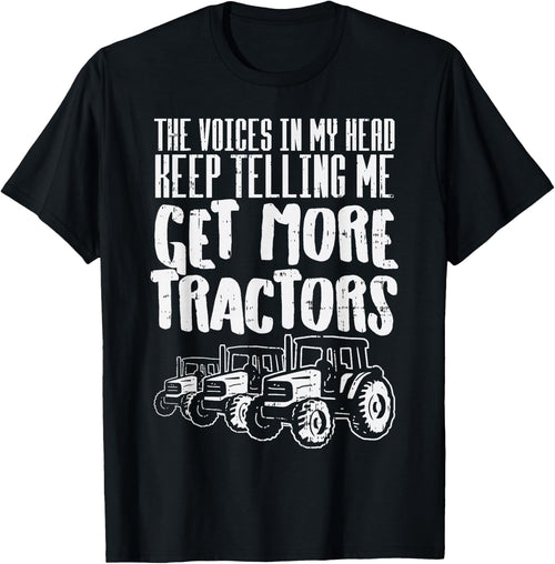 Voices In My Head Get More Tractors Farm Truck Farmer Gift