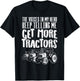 Voices In My Head Get More Tractors Farm Truck Farmer Gift T-Shirt - T-Shirt | Black