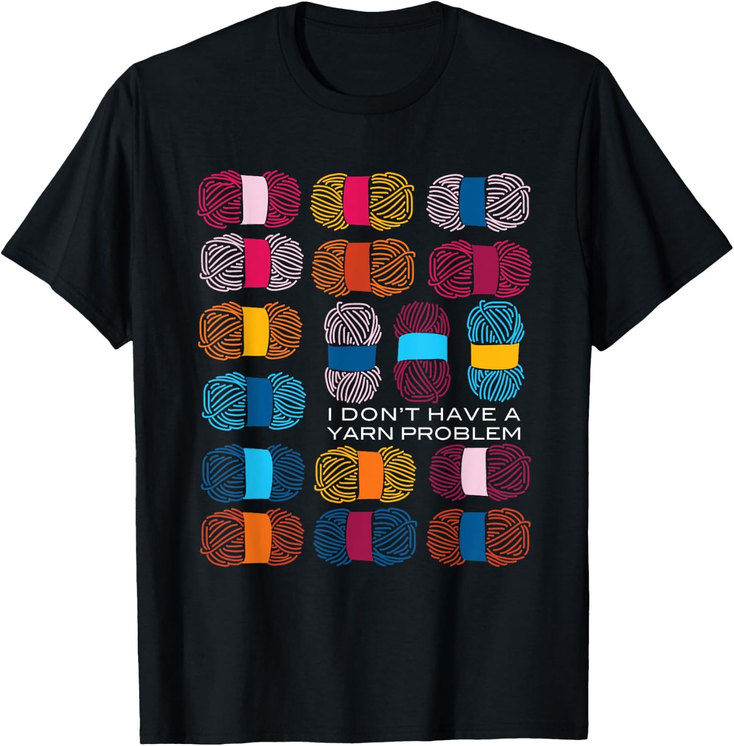 Funny Yarn Collecting, Knitting Crocheting T-Shirt - T-Shirt | Black