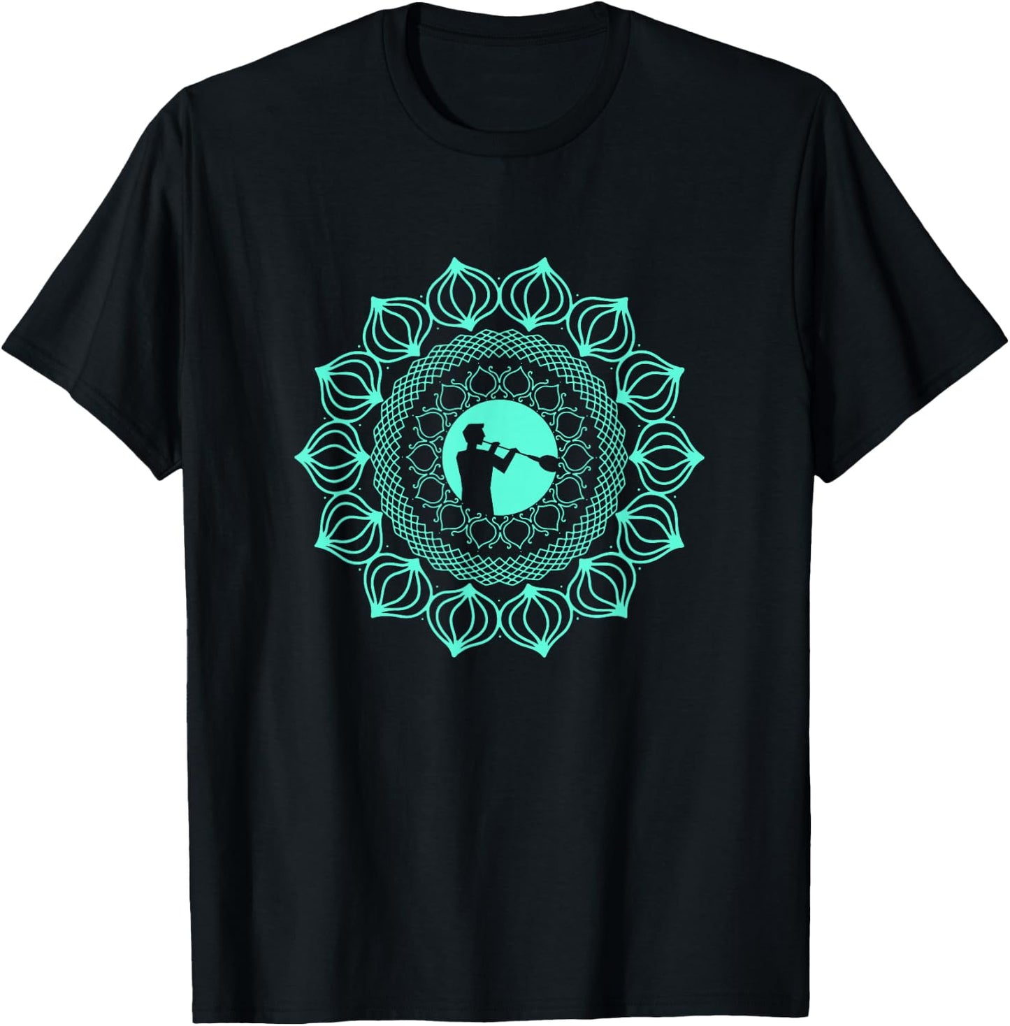 Mandala Glass Blower Shirt for Glass Blowing Fans T-Shirt - T-Shirt | Black