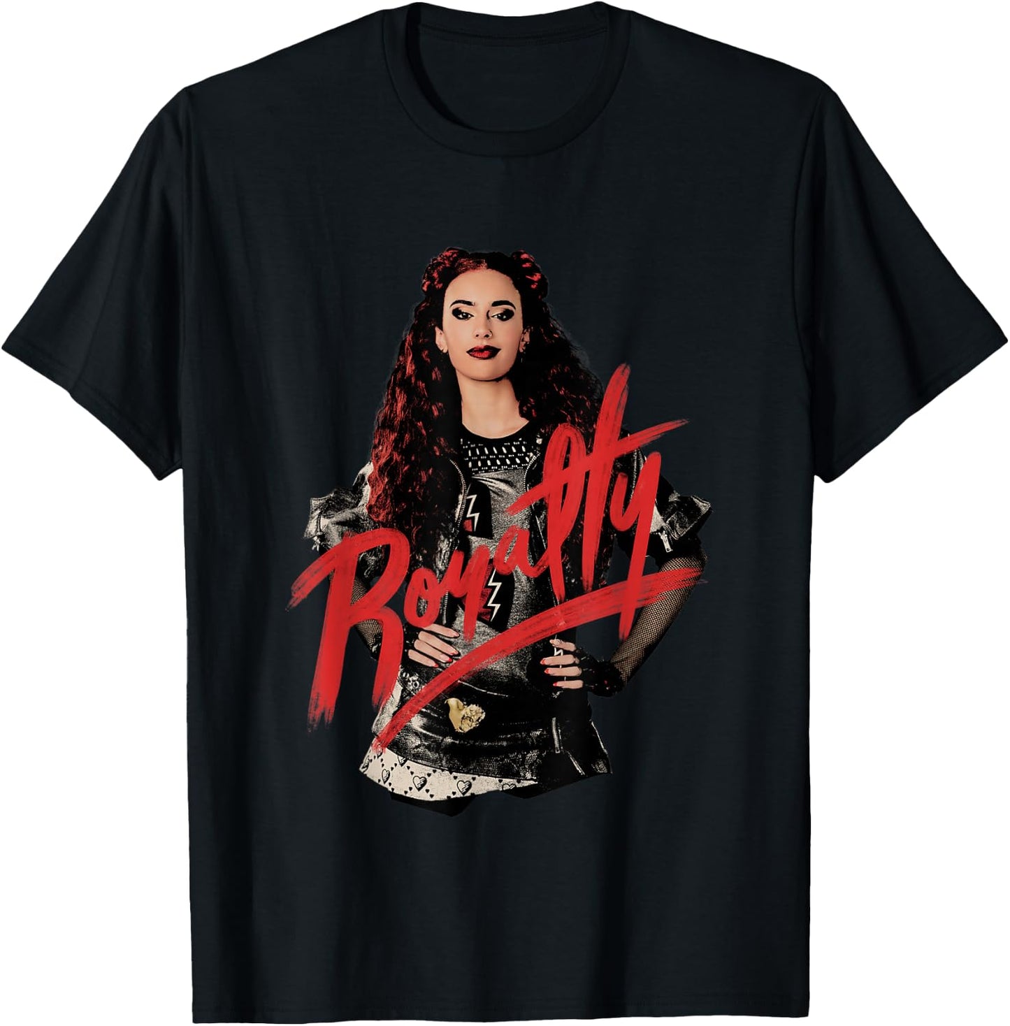 Disney Descendants: The Rise of Red Royalty Sassy Pose Logo T-Shirt - T-Shirt | Black