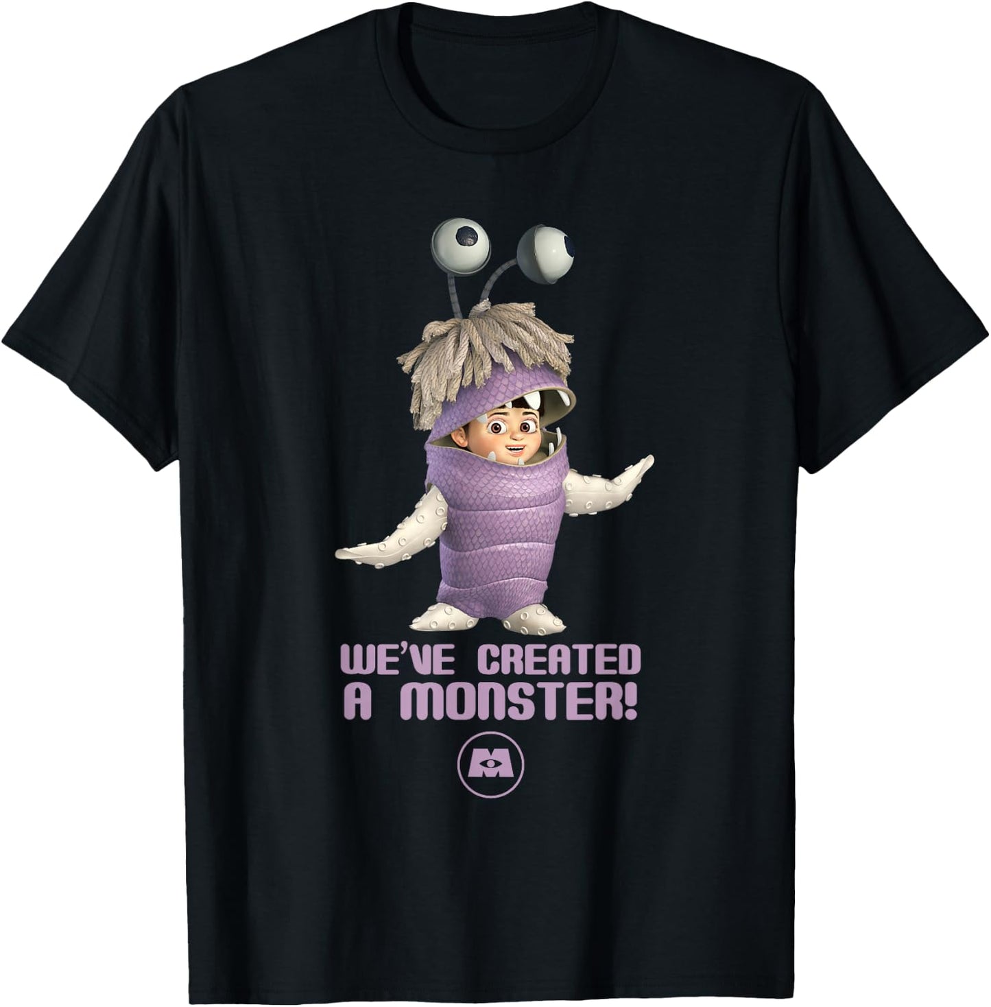 Disney Pixar's Monsters, Inc. Boo We've Created a Monster T-Shirt - T-Shirt | Black