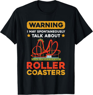 Roller Coaster Designs | Roller Coaster Loving Peoples T-Shirt - T-Shirt | Black