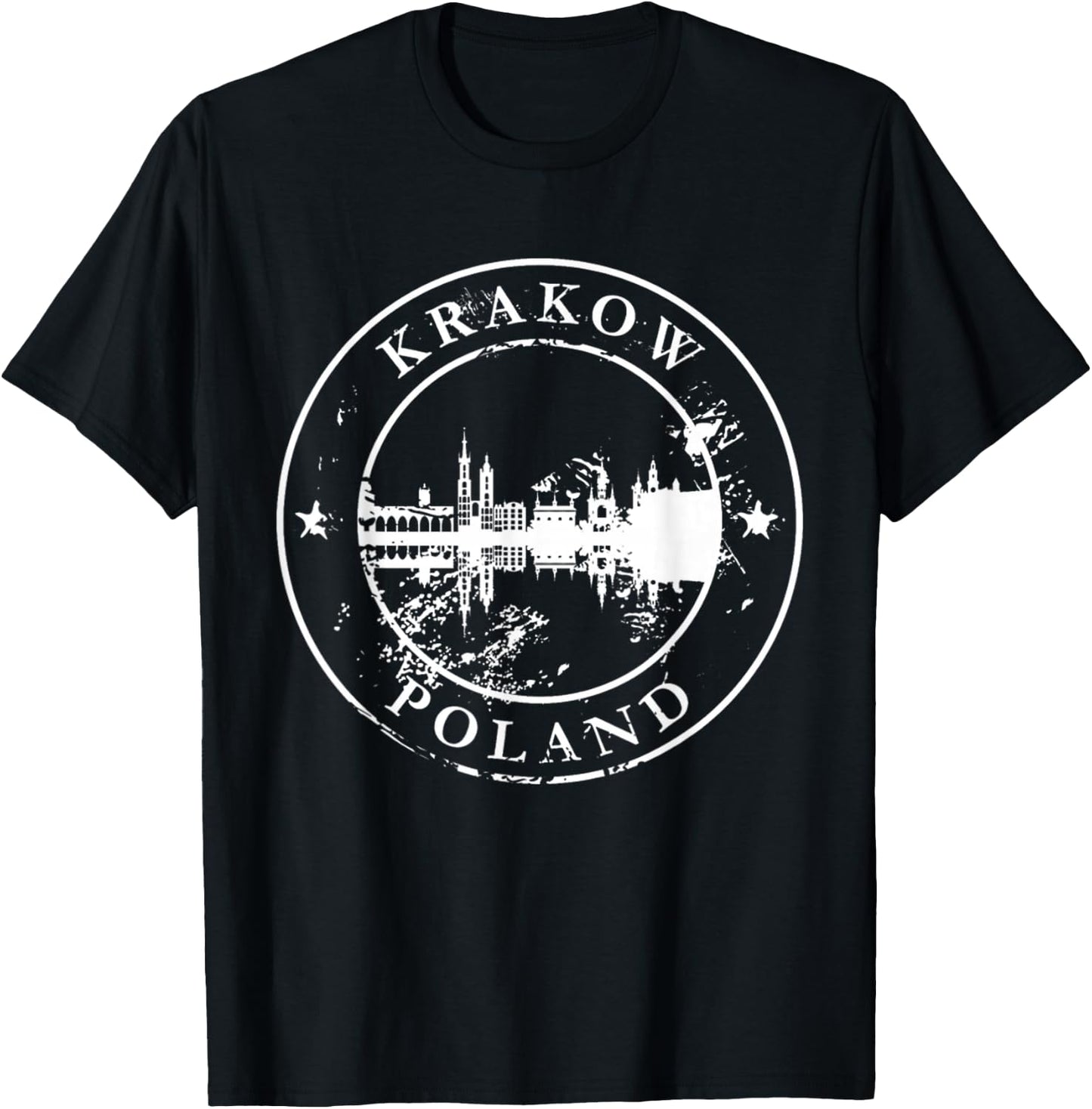 Poland Krakow Home State I Love Vintage T-Shirt - T-Shirt | Black