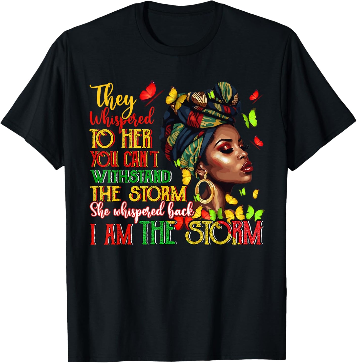 Black Women African Melanin Black History Month Women Girl T-Shirt - T-Shirt | Black