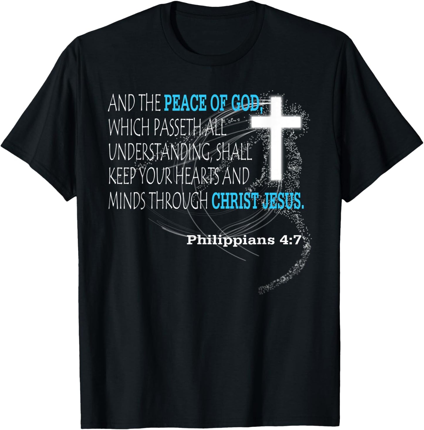 Philippians 4:7 T-Shirt - T-Shirt | Black