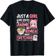 Just A Girl Who Loves Anime Ramen and Sketching Japan Women T-Shirt - T-Shirt | Black