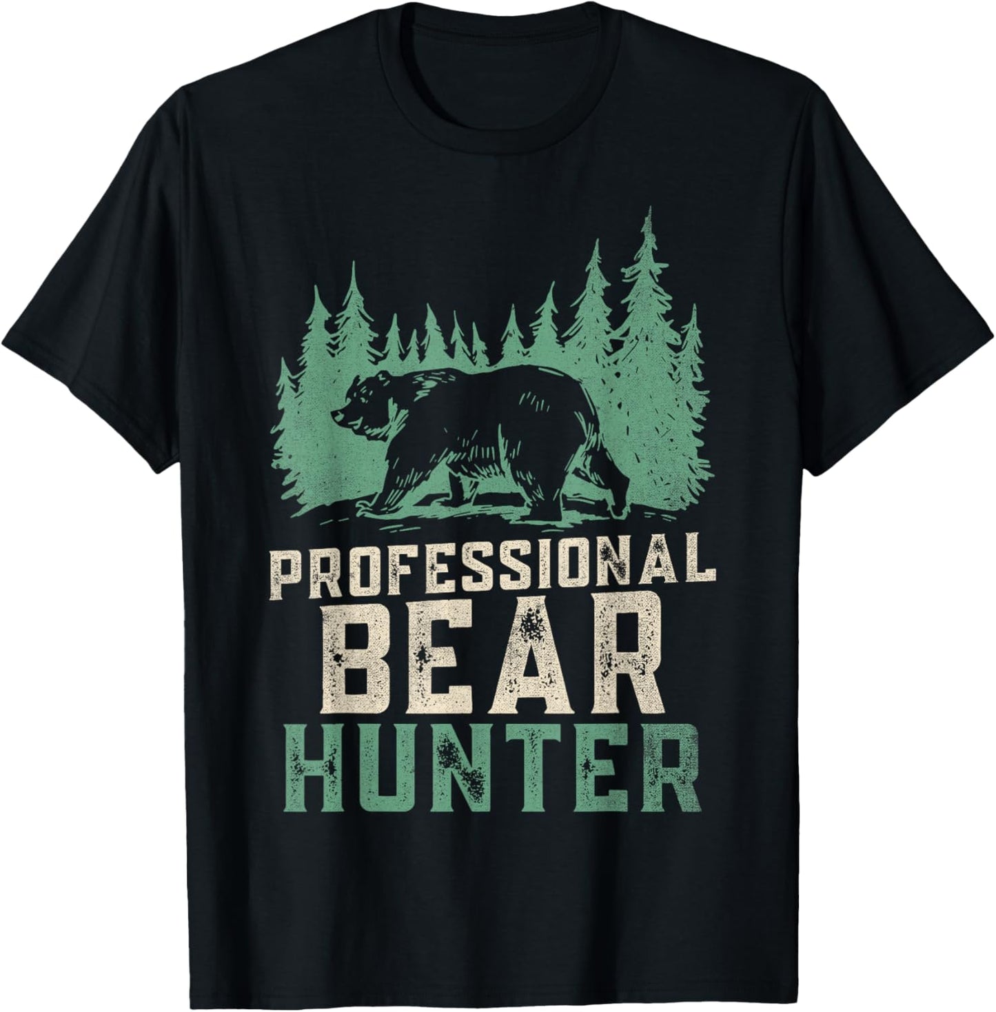 Bear Hunting T-Shirt - T-Shirt | Black